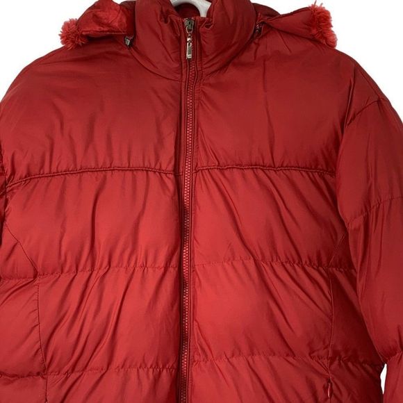Tomason Girls Youth Red Puffer Jacket XXL 18 Goose Down Cold Weather 4028 - Picture 2 of 11